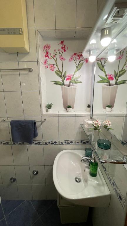 Koupelna v ubytování Apartmens and Rooms Madunic V