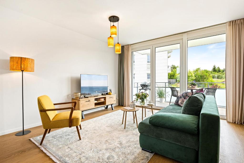 Χώρος καθιστικού στο Edel&Liebe