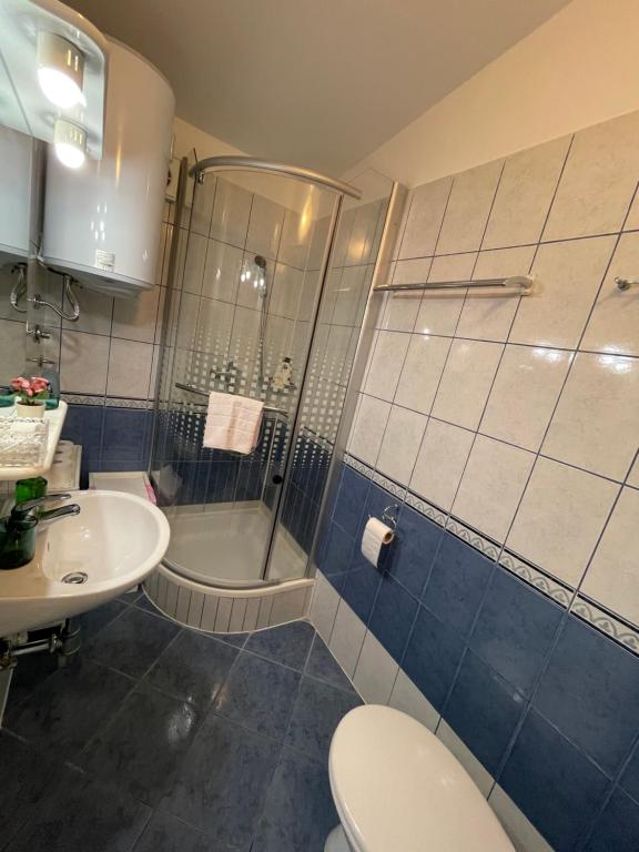 Koupelna v ubytování Apartmens and Rooms Madunic V