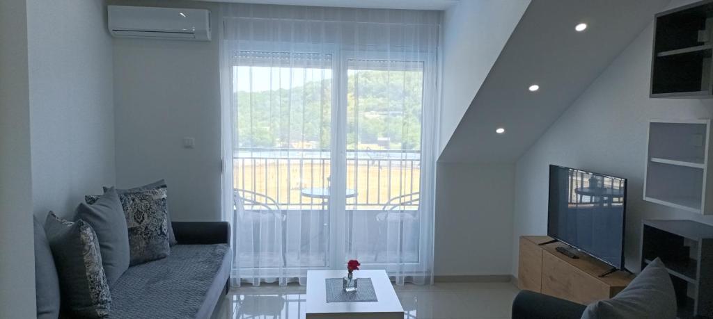 TV a/nebo společenská místnost v ubytování S-Apartmani Cocetova