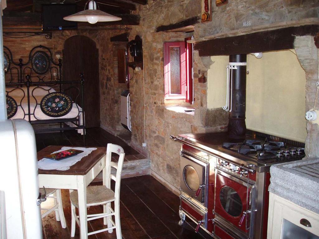 Kuchyň nebo kuchyňský kout v ubytování Podere Casina Rossa