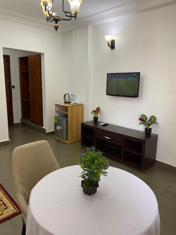 TV a/nebo společenská místnost v ubytování COFE Hotel Groupe