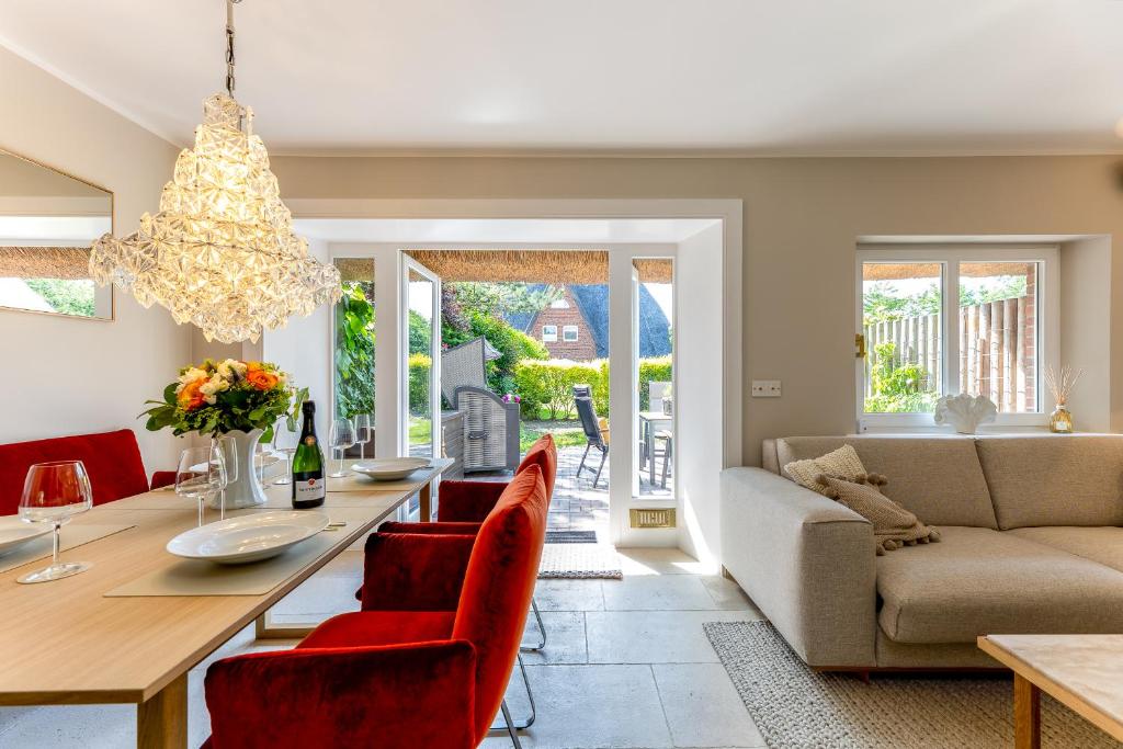 Χώρος καθιστικού στο Appartement Anker-Perle