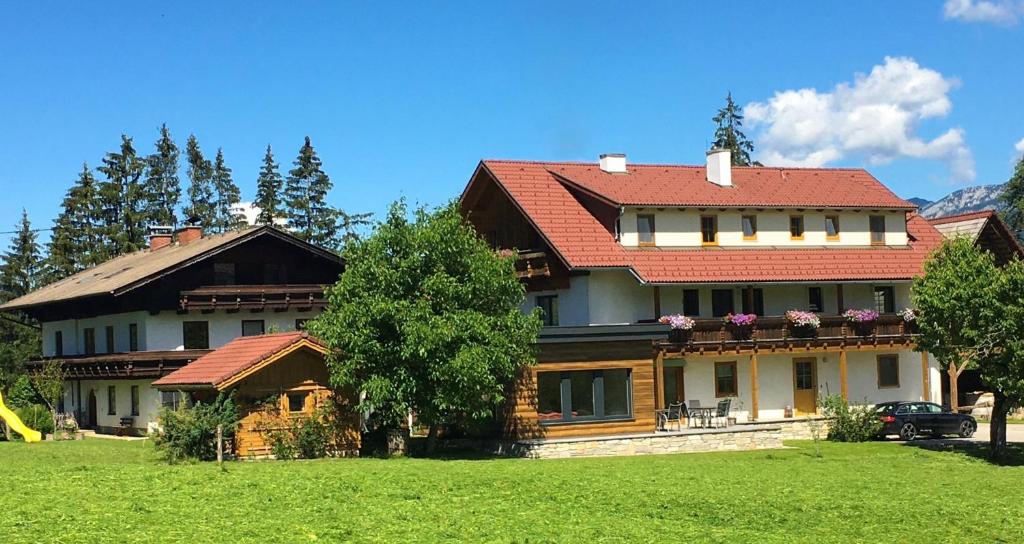 Vonkajšia záhrada v ubytovaní Knirschenhof