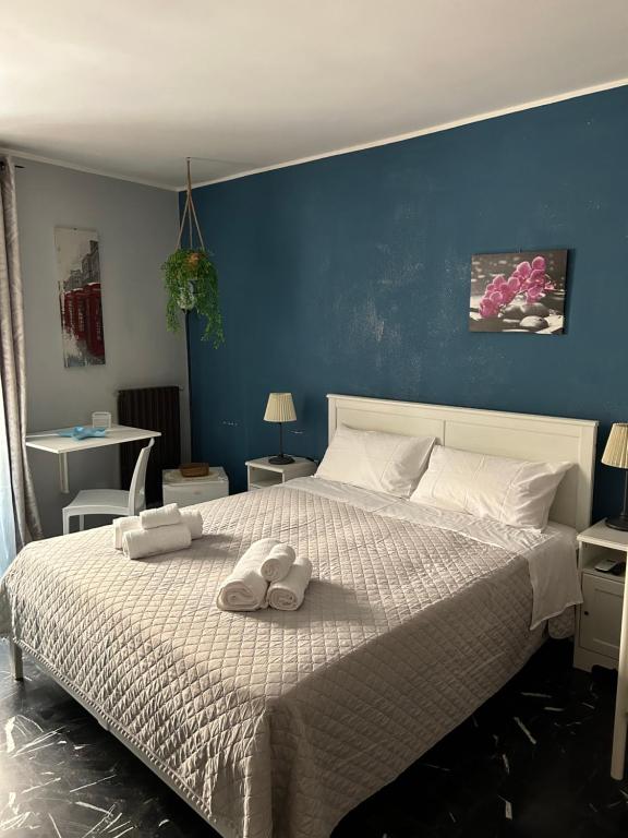 Postel nebo postele na pokoji v ubytování Al Bastione B&B