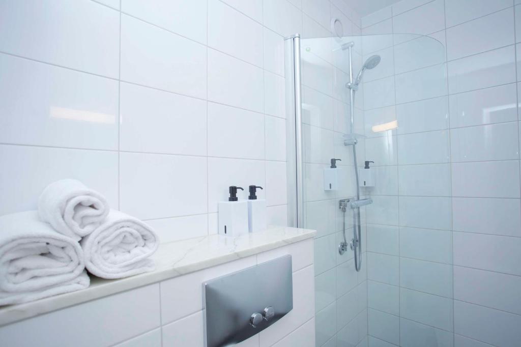 Koupelna v ubytování Scandic Klarälven