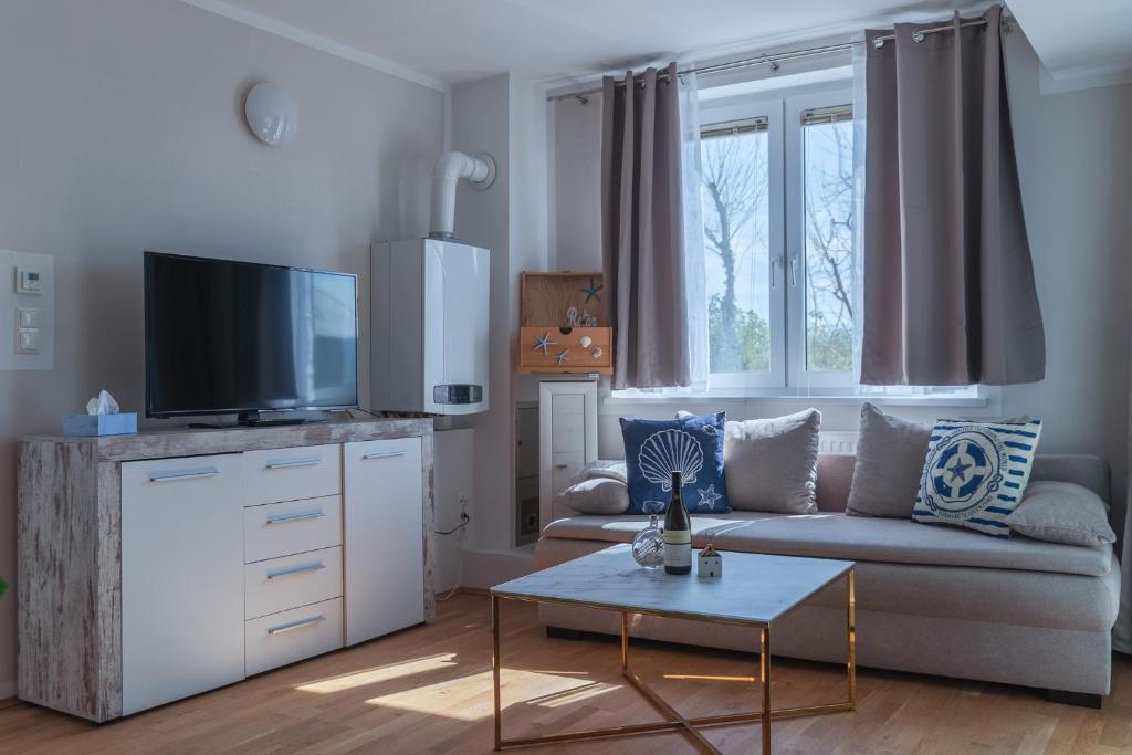 TV a/nebo společenská místnost v ubytování Comfort Collection Podersdorf am See