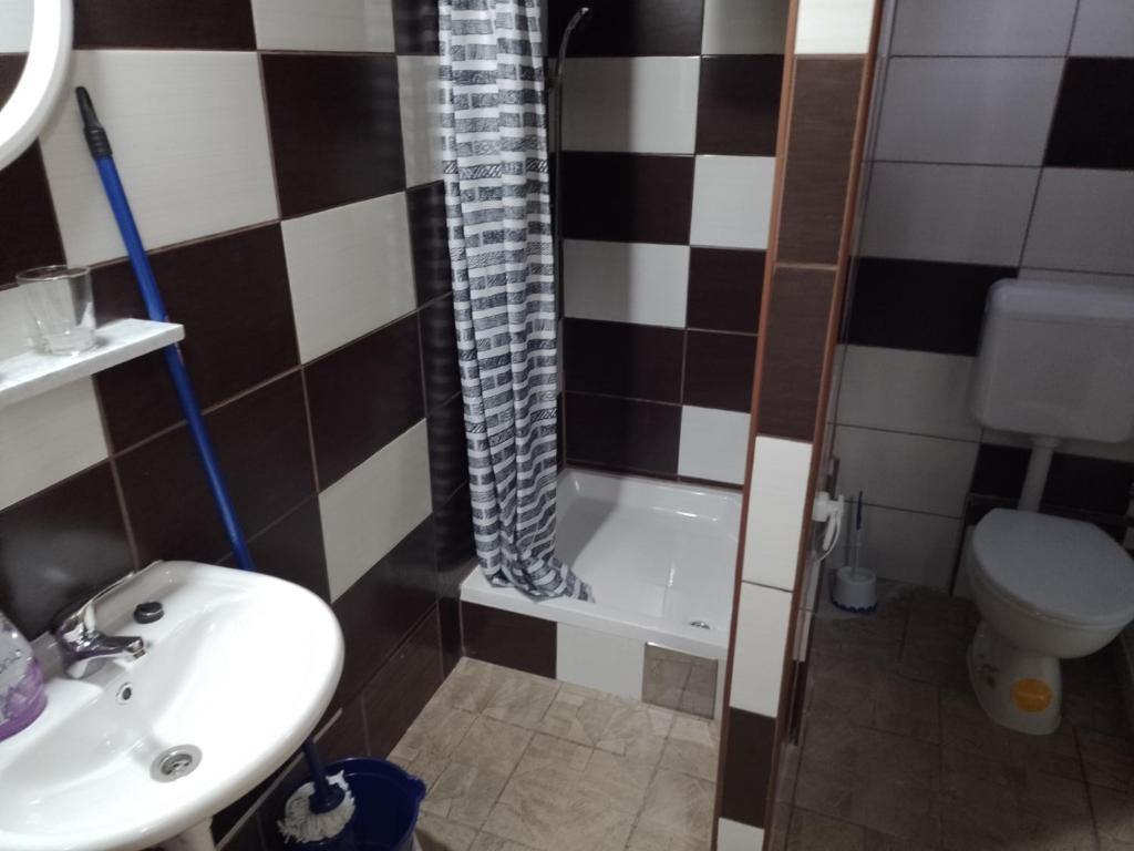 Koupelna v ubytování TRIO sobe