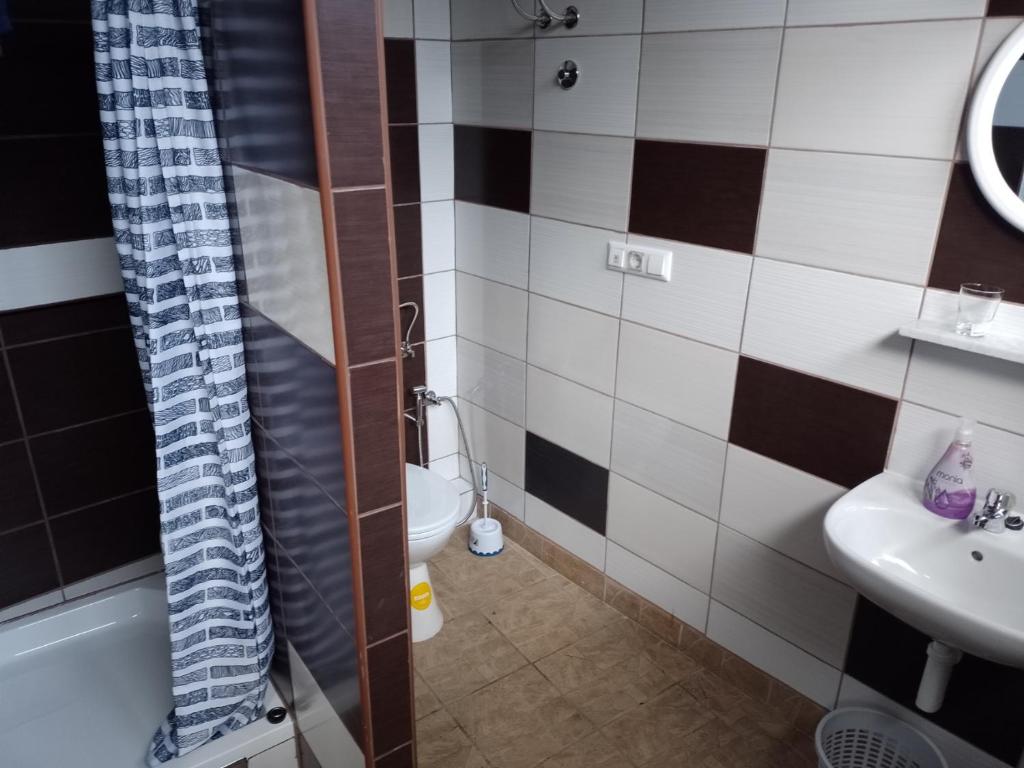 Koupelna v ubytování TRIO sobe