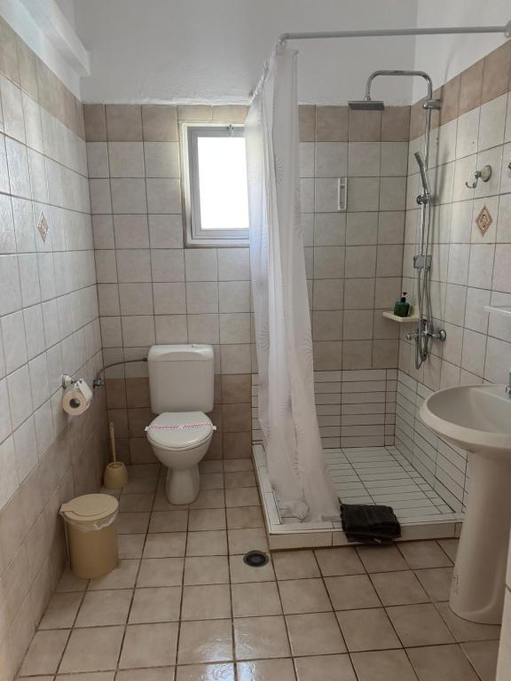 Koupelna v ubytování Villa Eleni