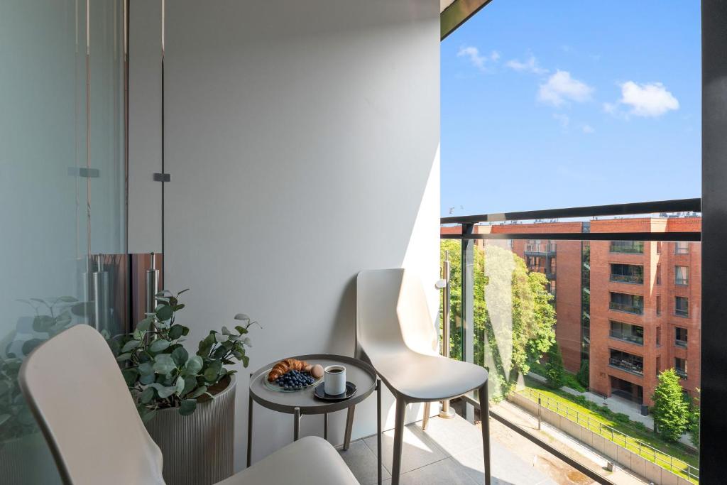 Posezení v ubytování SCALA Apartments City Center & Parking by Downtown Apartments
