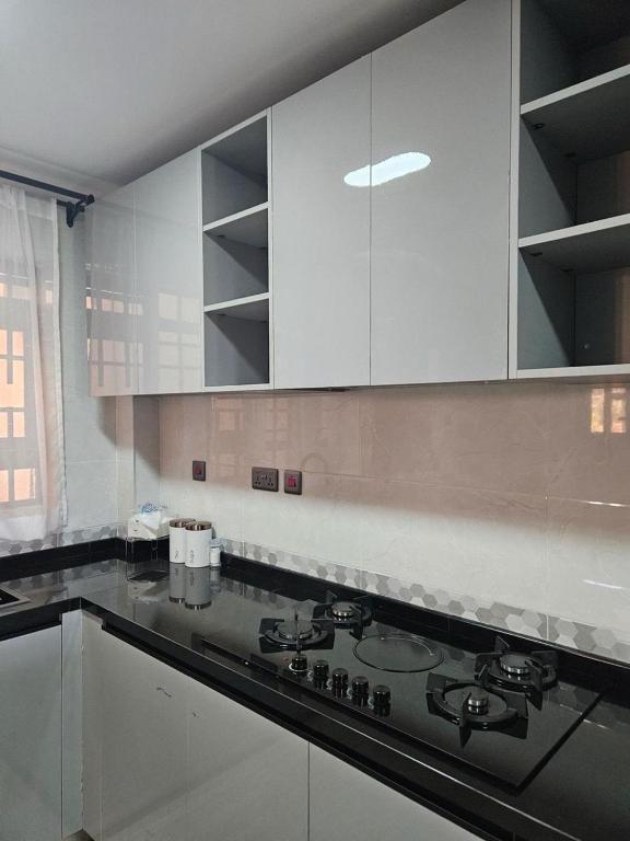 Köök või kööginurk majutusasutuses Lumo residences