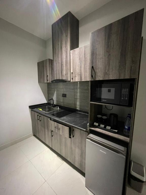 Kuchyň nebo kuchyňský kout v ubytování Alluvia Residences