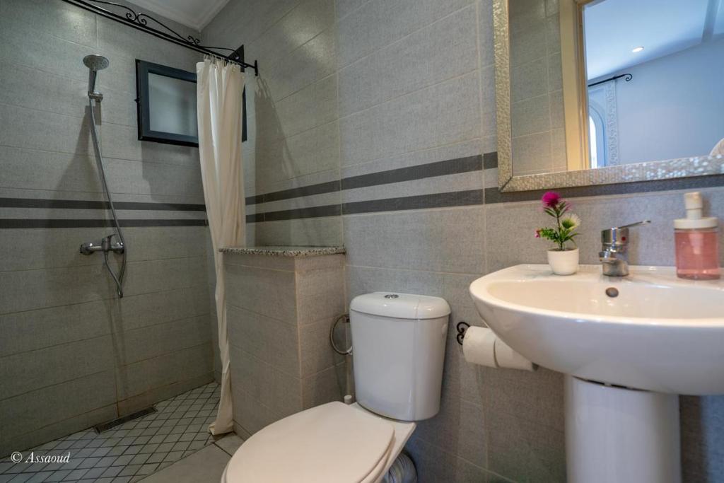 Koupelna v ubytování Hotel Miramonte