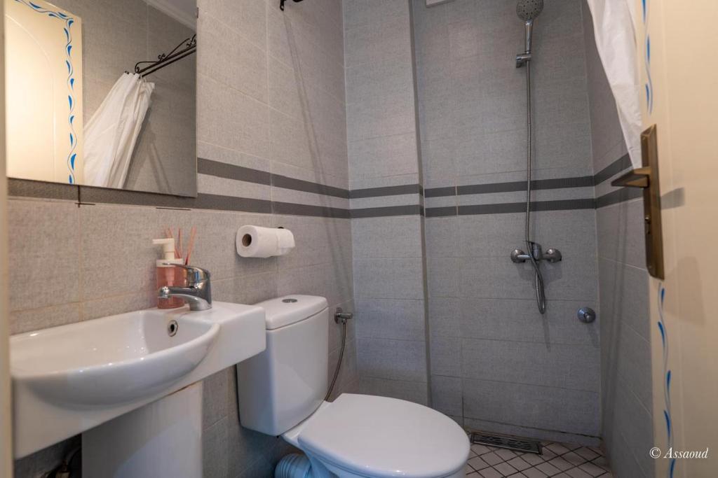 Koupelna v ubytování Hotel Miramonte