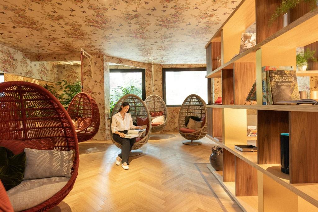 Posezení v ubytování QC room Milano Porta Romana
