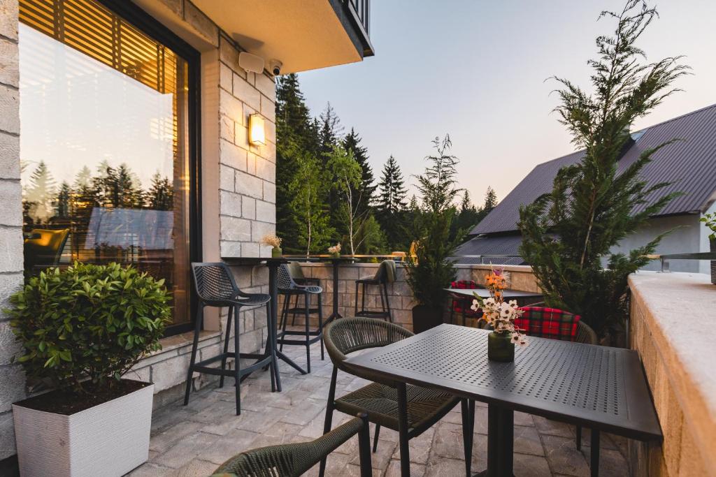 Balkoni atau teres di Hotel Rezident