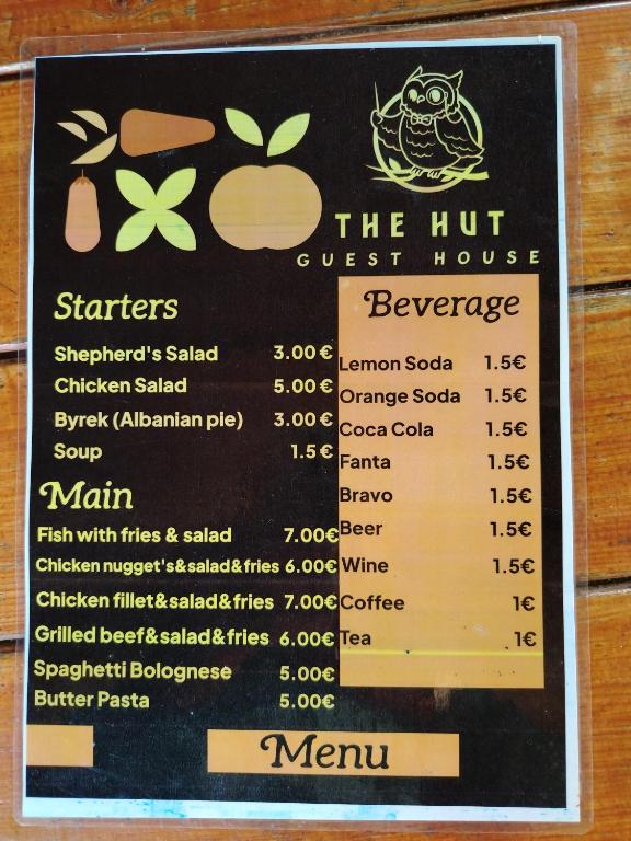 Certifikát, hodnocení, plakát nebo jiný dokument vystavený v ubytování Guest house 2 bar restaurant