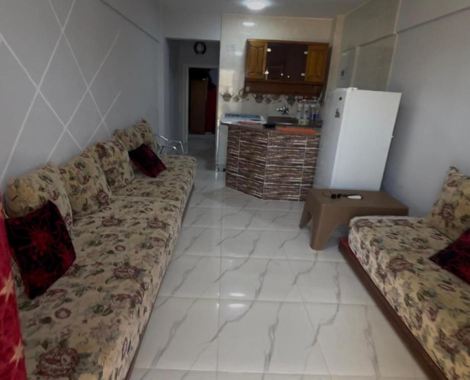 Kuchyň nebo kuchyňský kout v ubytování شاليه بقريه روجينا العين السخنه