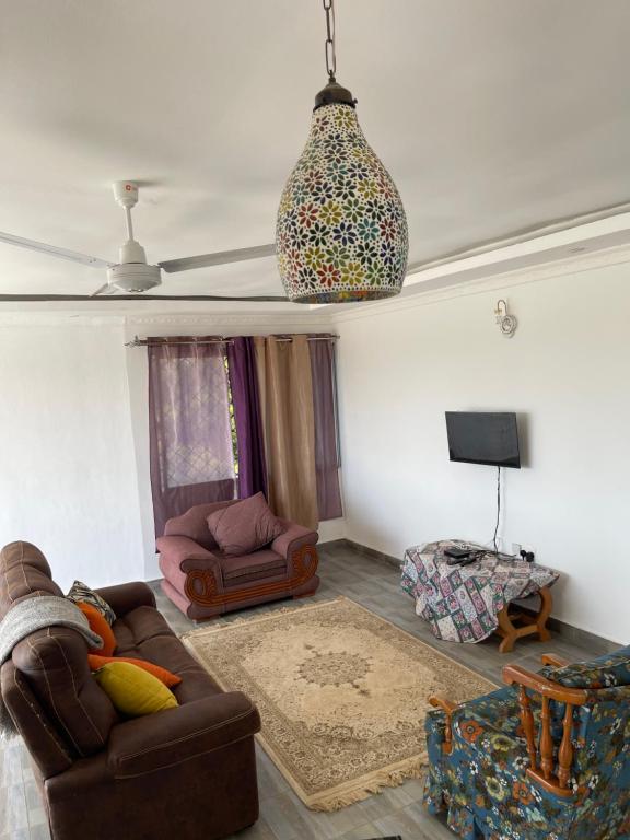 Χώρος καθιστικού στο Diamond Sands Villa