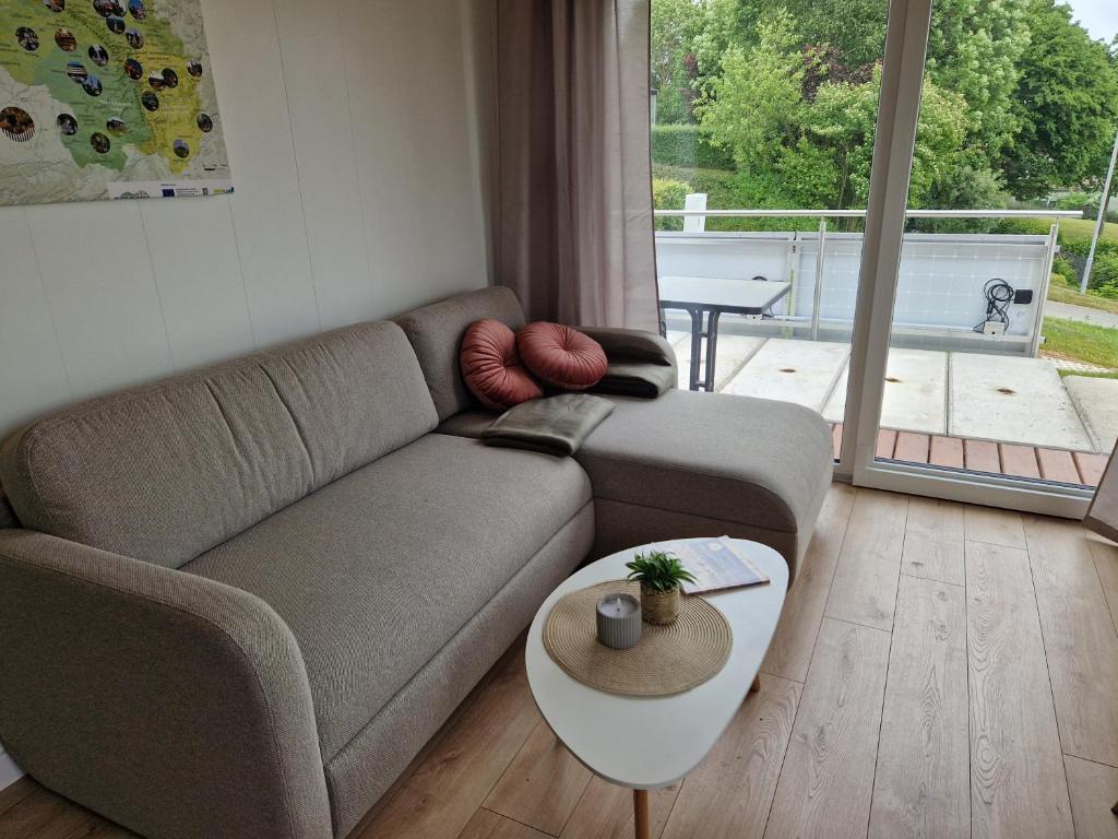 Posezení v ubytování Tiny House Rudis Ruheoase