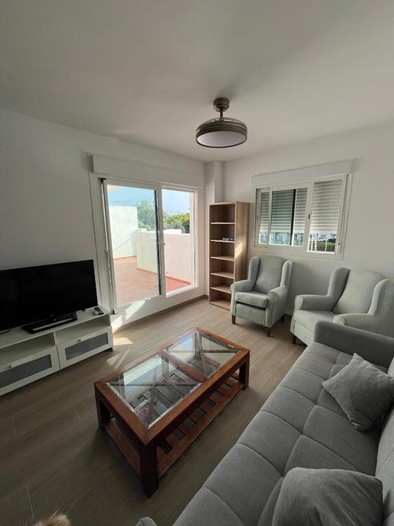 Χώρος καθιστικού στο Apartamento Luxury la Ballena