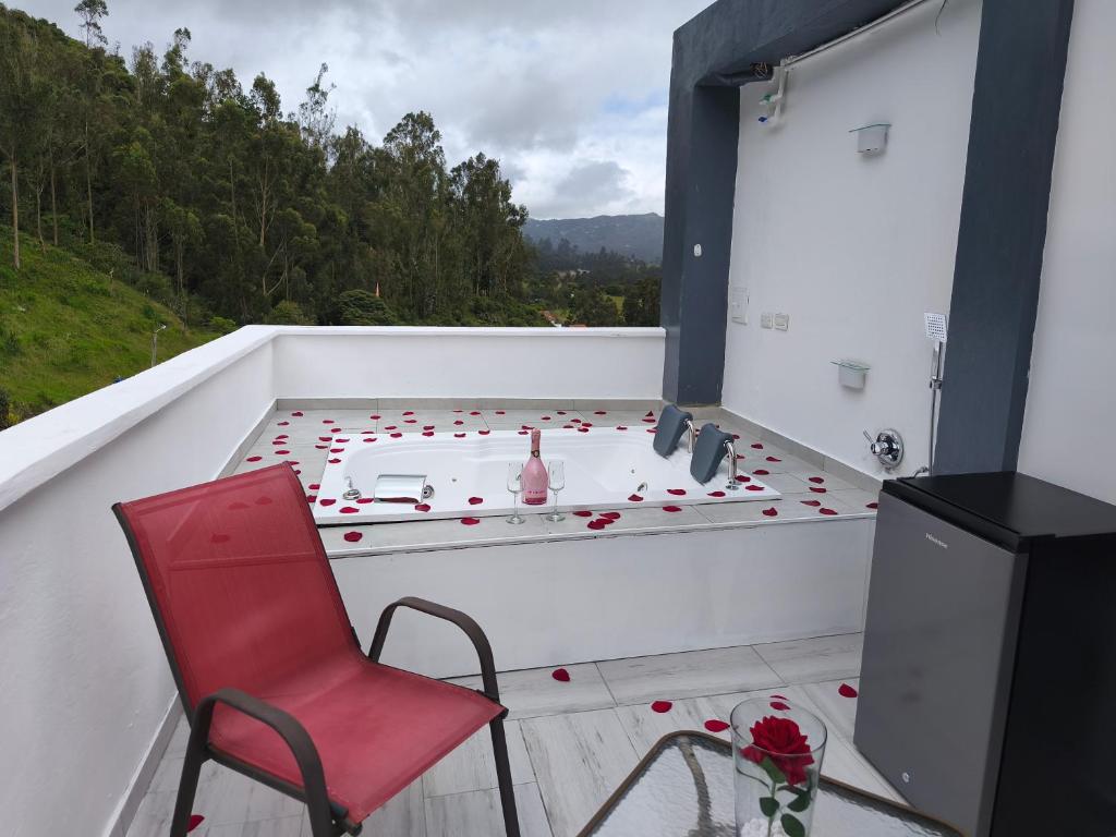 Nespecifikovaný výhled na hory nebo výhled na hory při pohledu z bed and breakfast
