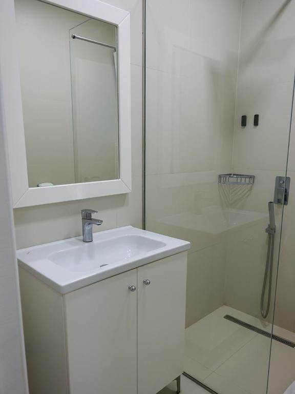 Koupelna v ubytování Hotel Adria