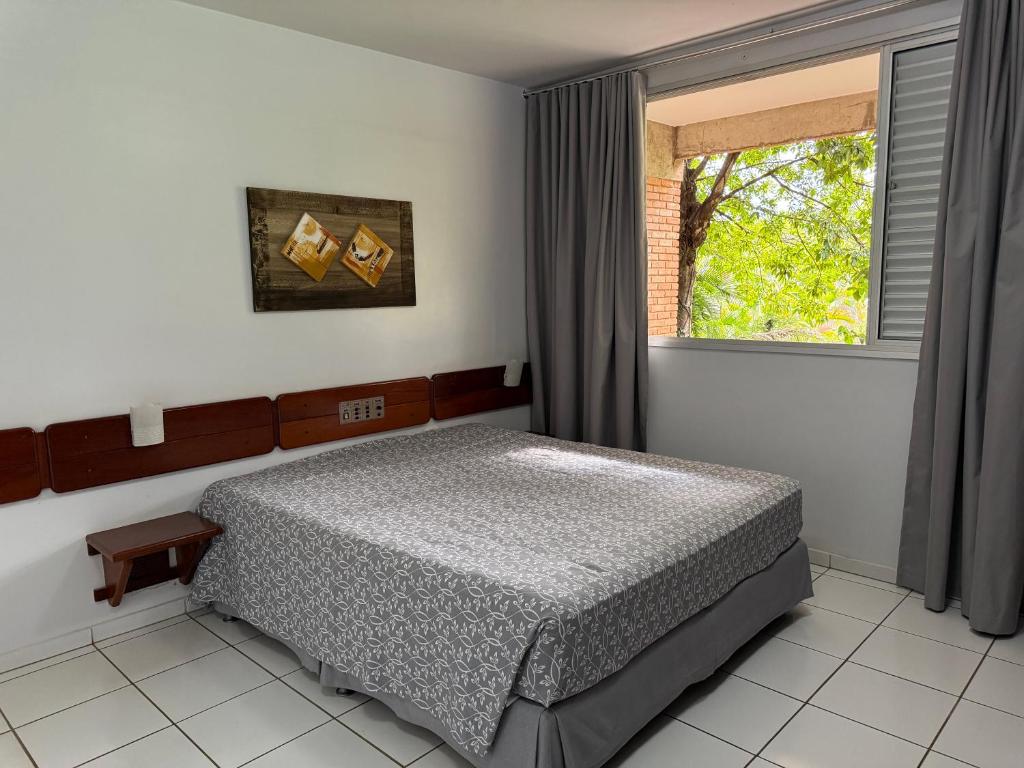 Cama ou camas em um quarto em Thermas diRoma Hotel Incluso o acesso ao Acqua park todos os dias, exceto no dia do check-out