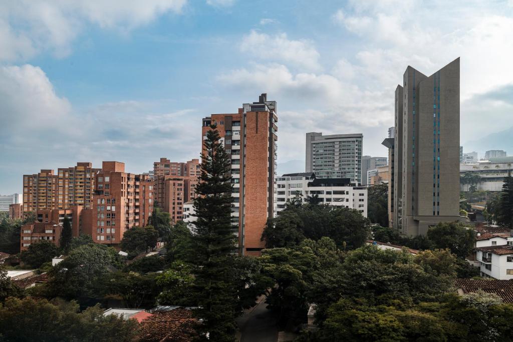 Nespecifikovaný výhled na destinaci Medellín nebo výhled na město při pohledu z hotelu