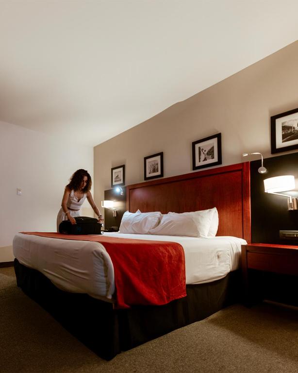 Postel nebo postele na pokoji v ubytování Radisson Poliforum Plaza Hotel Leon