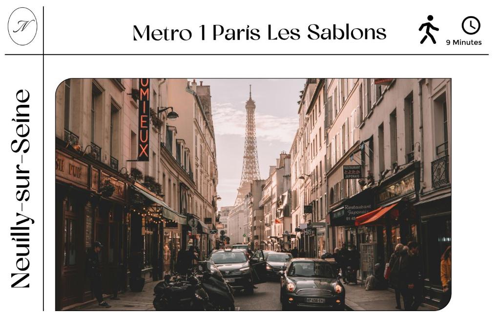 Photo de la galerie de l'établissement Neuilly Étoilé - 2 Personnes - Luxe Proche Métro - Direct Paris, à Neuilly-sur-Seine