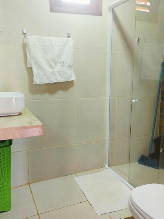 Koupelna v ubytování Espaço conforto e tranquilidade CASAVEG