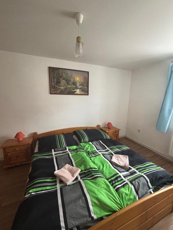 Postel nebo postele na pokoji v ubytování Ubytování Orlík