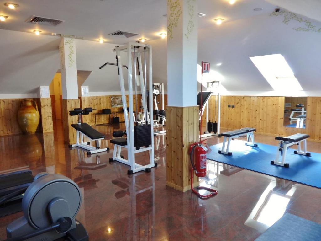 Posilňovňa alebo fitness centrum v ubytovaní Hotel Excelsior Magenta