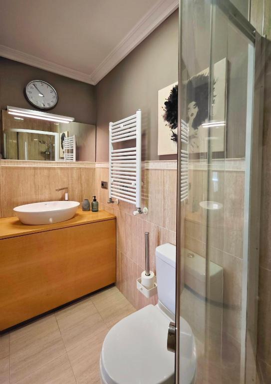 Kúpeľňa v ubytovaní Casa piscina boleros