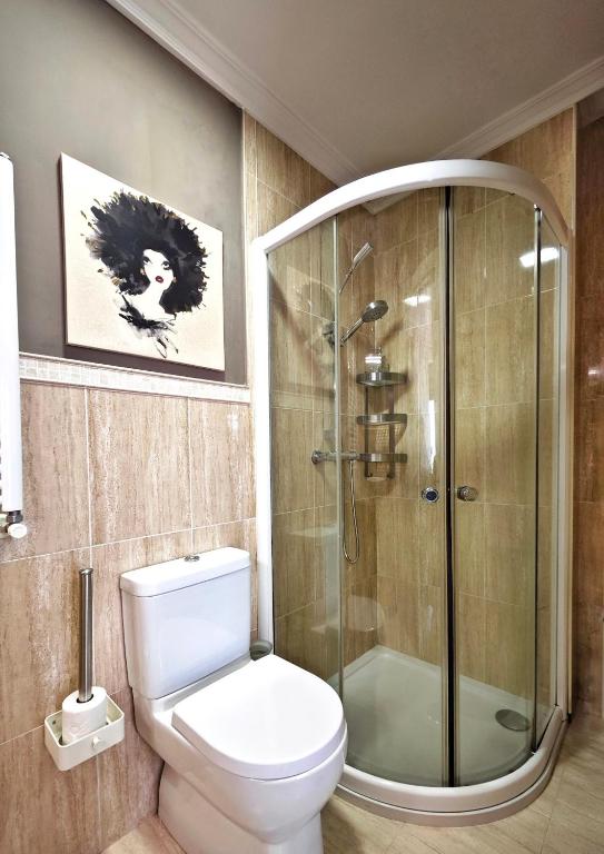 Kúpeľňa v ubytovaní Casa piscina boleros