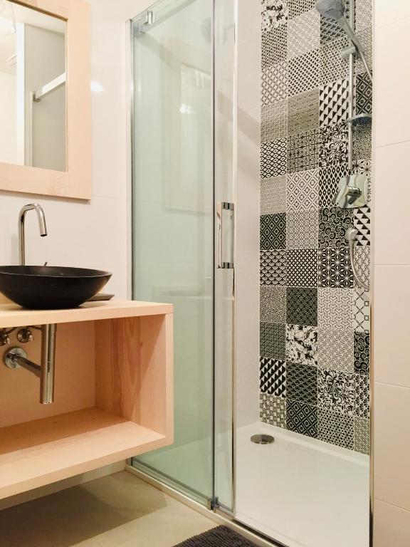 Koupelna v ubytování Apartmány na sjezdovce Dolní Morava
