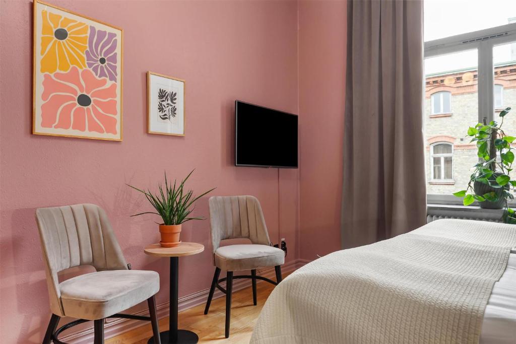 TV a/nebo společenská místnost v ubytování Karlskrona Stadshotell, Best Western Signature Collection