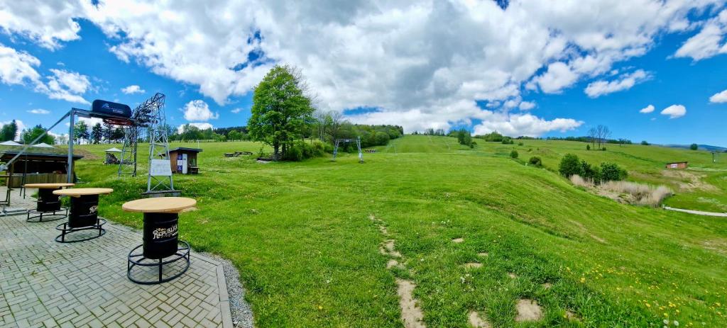 Zahrada ubytování Apartmány na sjezdovce Dolní Morava