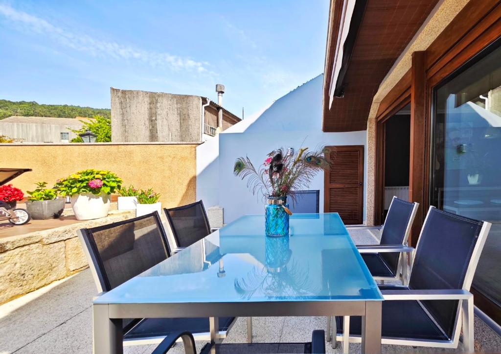 Balkón alebo terasa v ubytovaní Casa piscina boleros