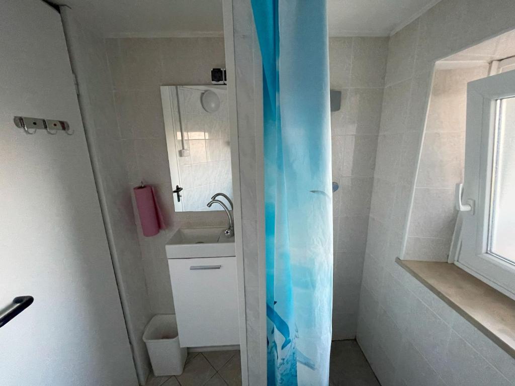 Koupelna v ubytování Planinski dom Janče