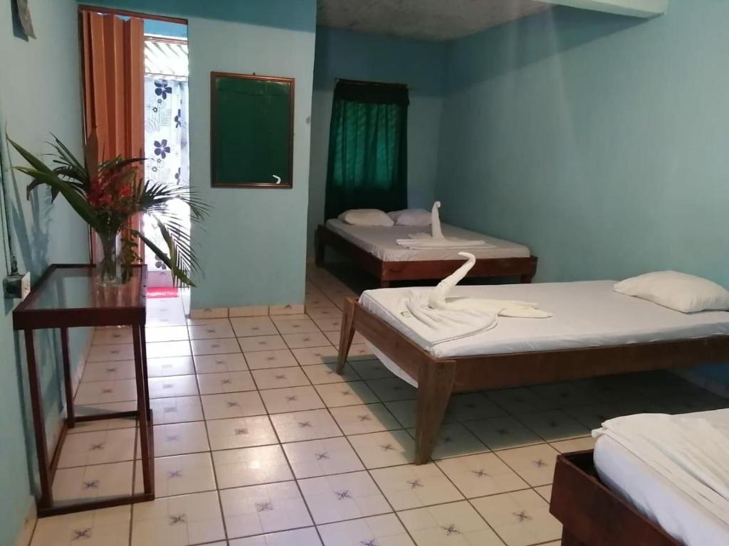 Postel nebo postele na pokoji v ubytování Cabinas beyetty