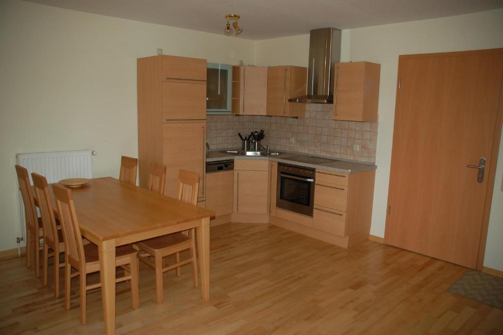 Kuchyň nebo kuchyňský kout v ubytování Haus Rechteck