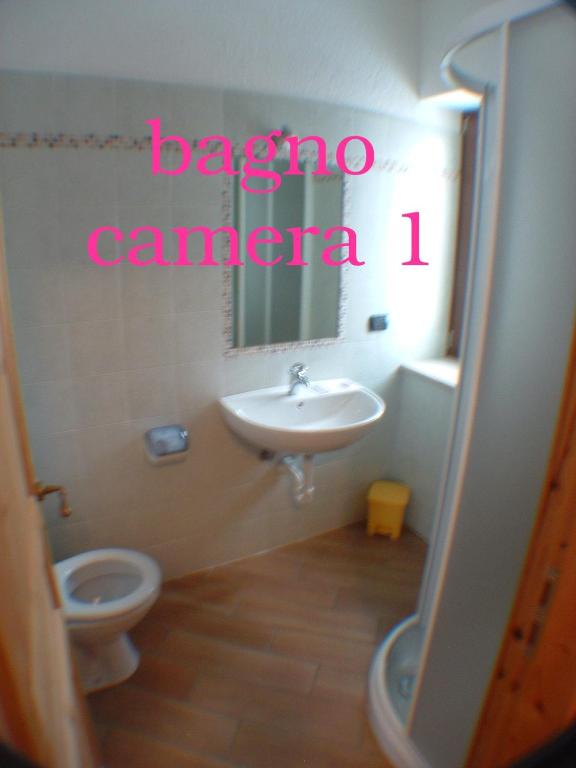 Koupelna v ubytování Locanda Dl'Angel