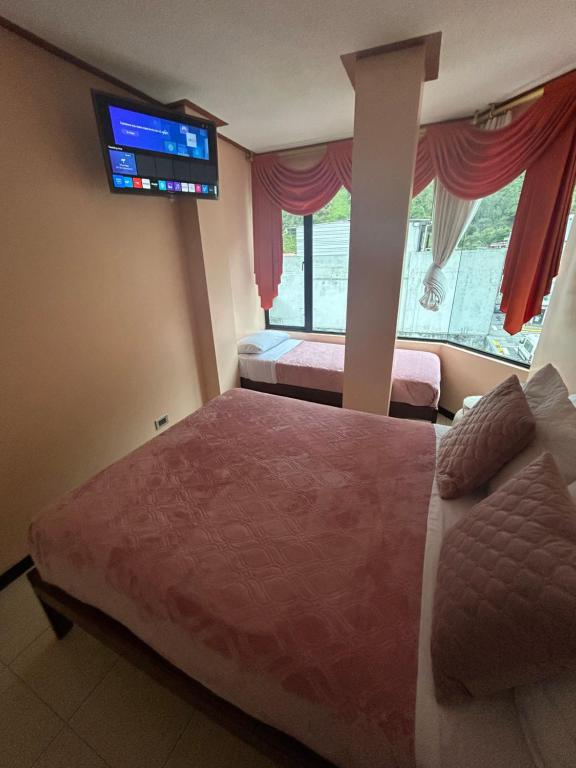 Postel nebo postele na pokoji v ubytování Hospedaje SOL DE VERANO