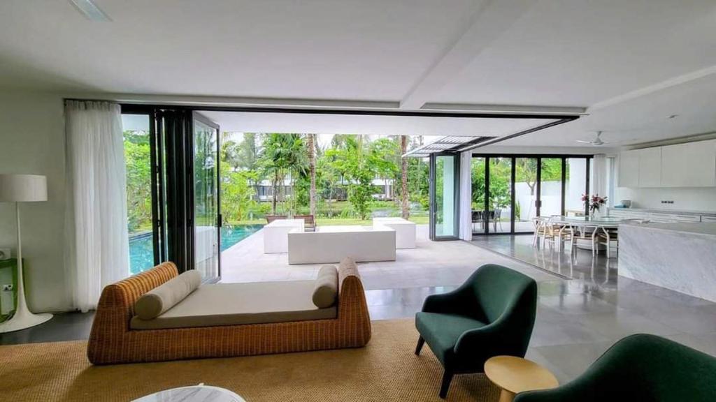 Χώρος καθιστικού στο Sanctuary Hồ Tràm Resort - Lake view
