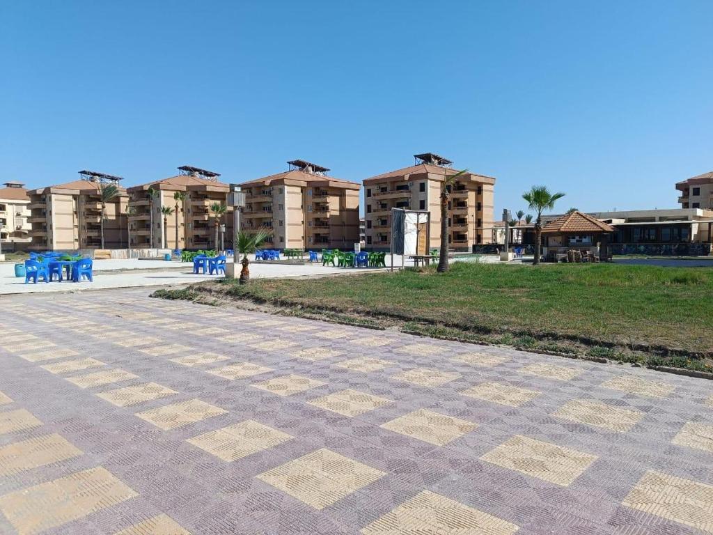 Budova, kde se aparthotel nachází