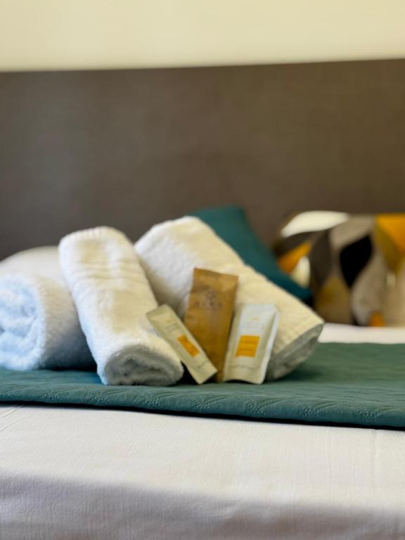 Postel nebo postele na pokoji v ubytování Urban 55