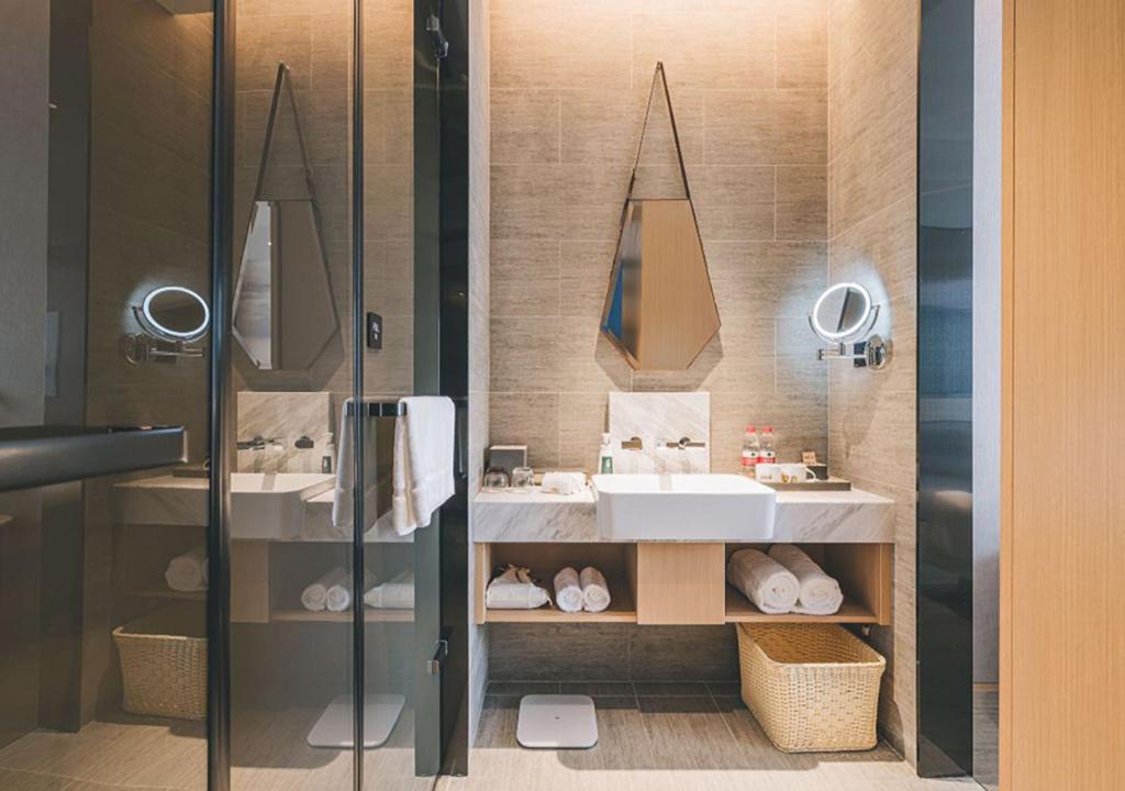 Koupelna v ubytování Atour Hotel Shenzhen Luohu Shuibei IBC